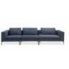 Sofa LOKO 284x112 tamsiai pilka