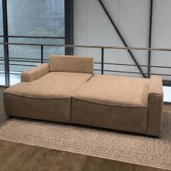 Minkštas kampas LILLY 233x144 rusvas