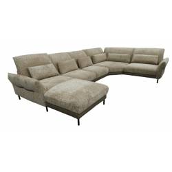 Minkštas kampas KEZZO U 430x281 rusvas