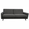 Sofa-lova MASON 222x93 tamsiai pilka