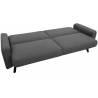 Sofa-lova MASON 222x93 tamsiai pilka
