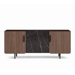Komoda OLIO 165x42 ruda/juoda