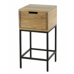 Naktinė spintelė FLAT 30x30 ruda
