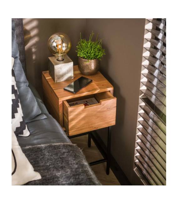 Naktinė spintelė FLAT 30x30 ruda