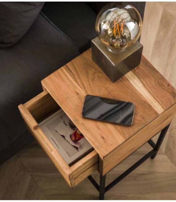 Naktinė spintelė FLAT 30x30 ruda