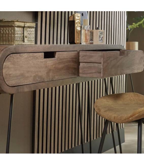 Konsolė BARREL 120x30 ruda