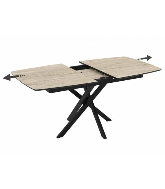 Išskleidžiamas stalas LISI 145(185)x90 traverten