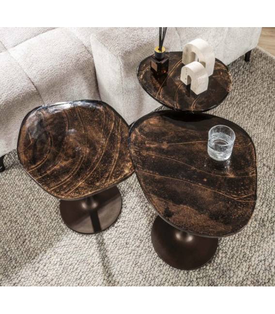 Šoninis staliukas ECLIPSE 50x42 rudas