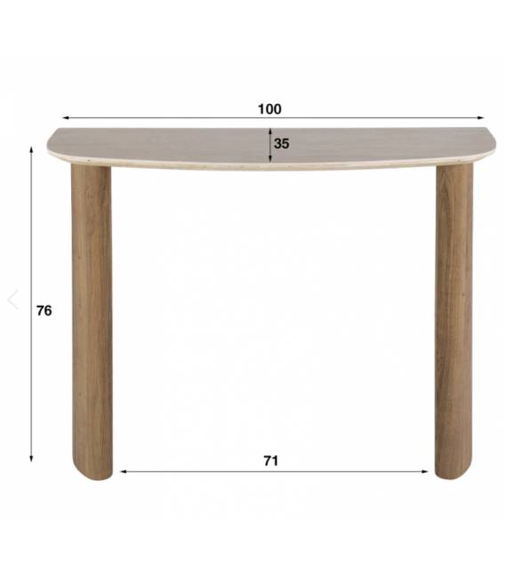 Konsolė ROMANO 35x100 šviesiai ruda