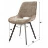 Kėdė SWIVEL ruda