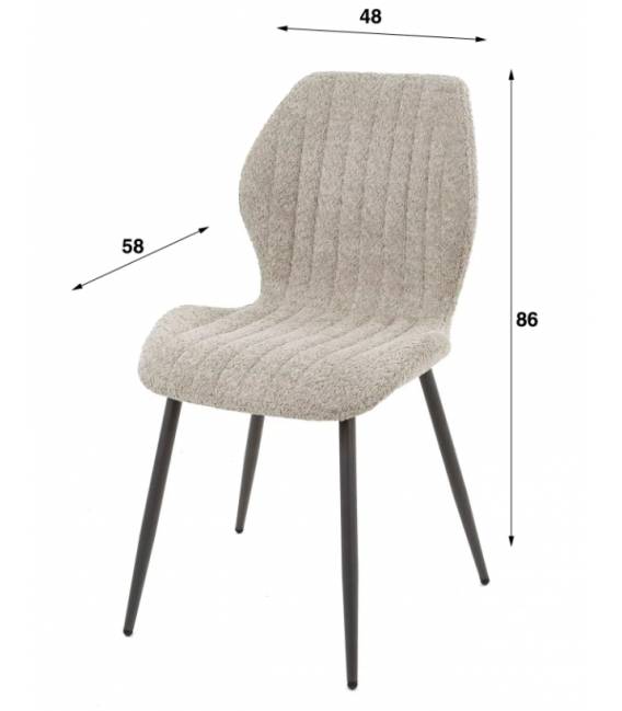 Kėdė BOBLE rusva