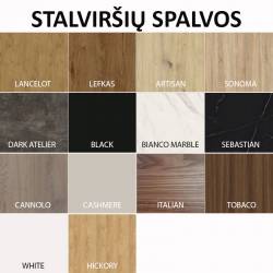 Transformuojamas kavos staliukas LARIA 120(158)x80 juodas