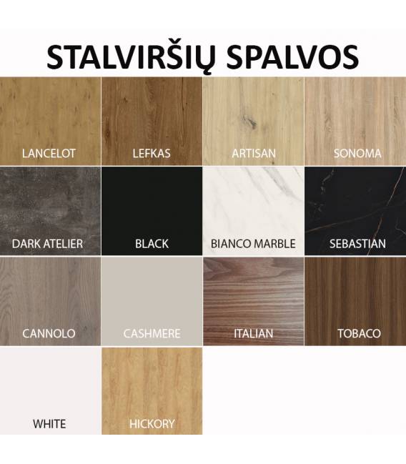 Išskleidžiamas stalas OGI 120(200)x120 ąžuolo