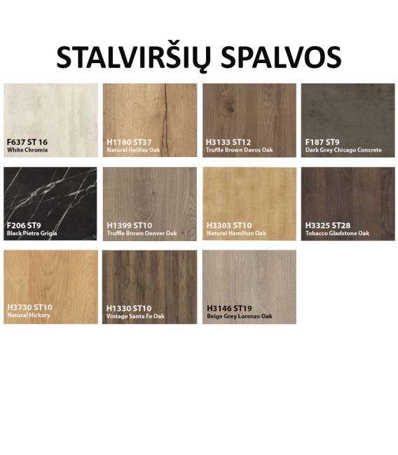 Išskleidžiamas apvalus stalas GUFO Ø120(196) ąžuolo