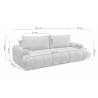 Sofa-lova LURIO 245x110 rusva