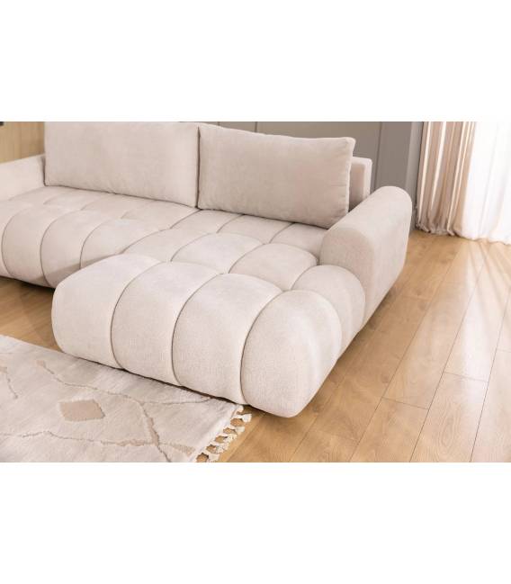 Minkštas kampas LURIO 264x163 rusvas