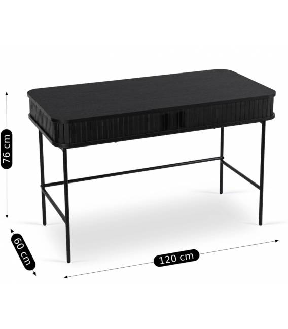Darbo stalas SHIRI 120x48 juodas