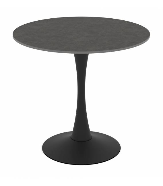Apvalus stalas KIM Ø80 graphite