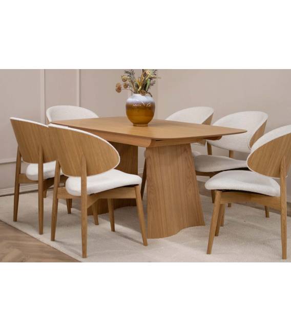 Išskleidžiamas stalas SFERA 180(230)x90 šviesaus ąžuolo