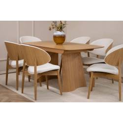 Išskleidžiamas stalas SFERA 180(230)x90 šviesaus ąžuolo