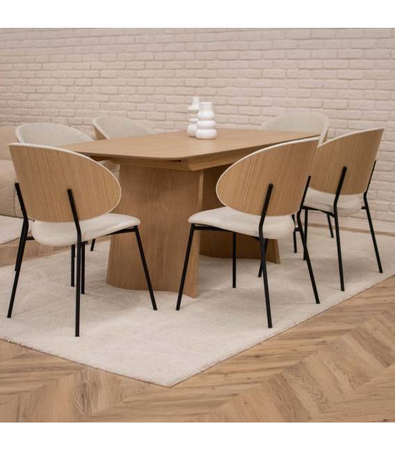 Išskleidžiamas stalas SFERA 180(230)x90 šviesaus ąžuolo