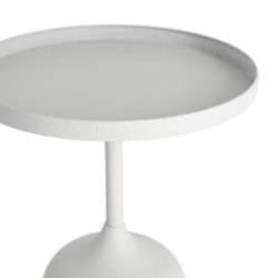Šoninis staliukas MELORI Ø45 baltas
