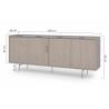 Komoda RENE 200x40 ruda