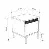 Naktinis staliukas MOTT 40x45 kreminis