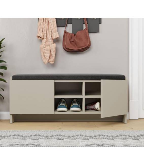 Suoliukas ZULLA 110x34 kreminis/pilkas