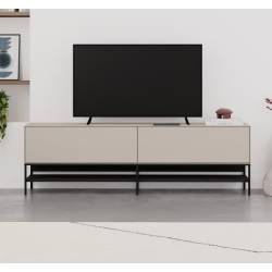 TV spintelė AMIRA 180x35 smėlio/juoda