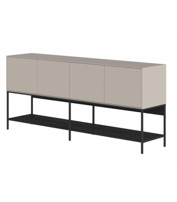 Komoda AMIRA 180x40 smėlio/juoda