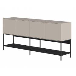 Komoda AMIRA 180x40 smėlio/juoda