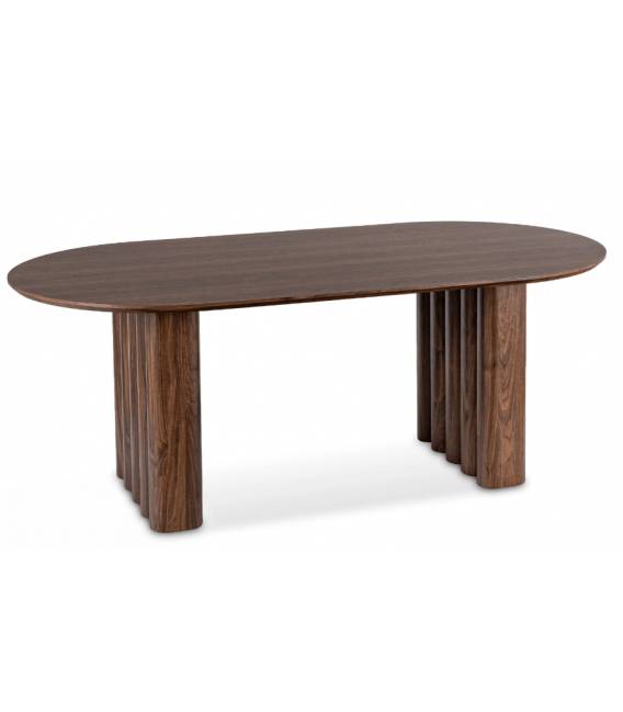Stalas DORIA 200x100 tamsiai rudas