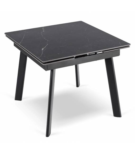 Išskleidžiamas stalas RALES 90(150)x90 juodas