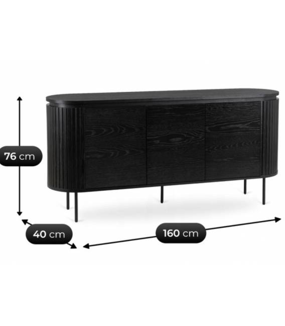 Komoda KERI 160x40 juoda