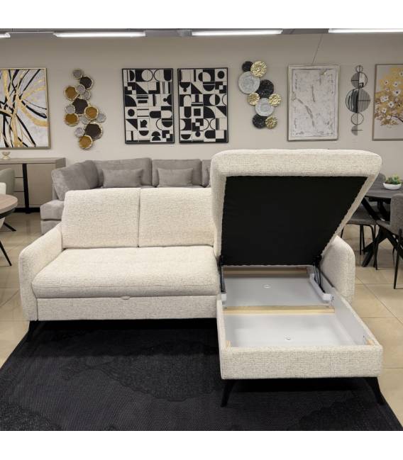Minkštas kampas TIKKA 225x150 beige