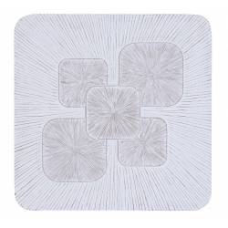 Dekoracija MANGO 120x120 baltas