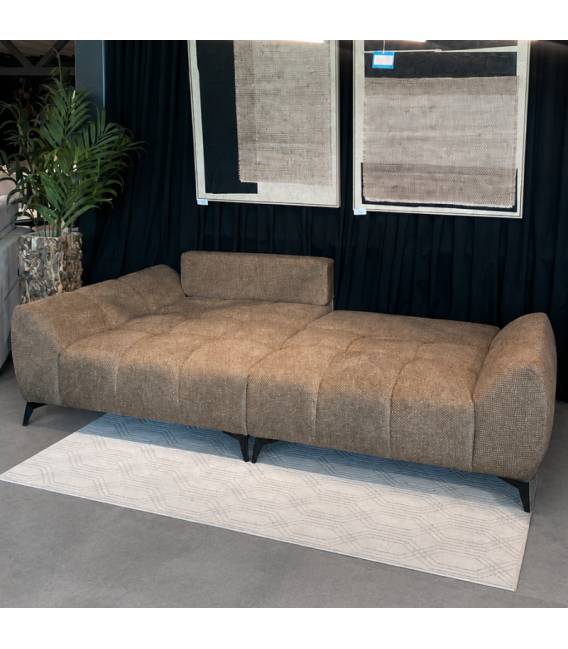Minkštas kampas MIRANDA 274x153 rudas