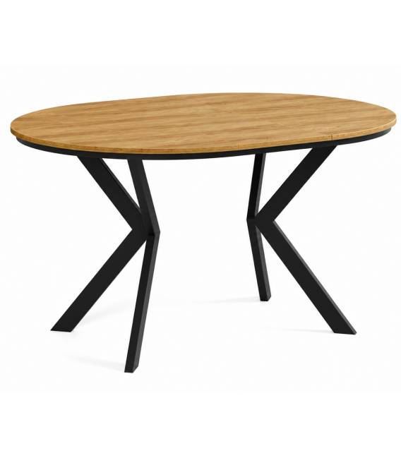 Išskleidžiamas stalas FONTE su rėmu Ø100(138) hickory