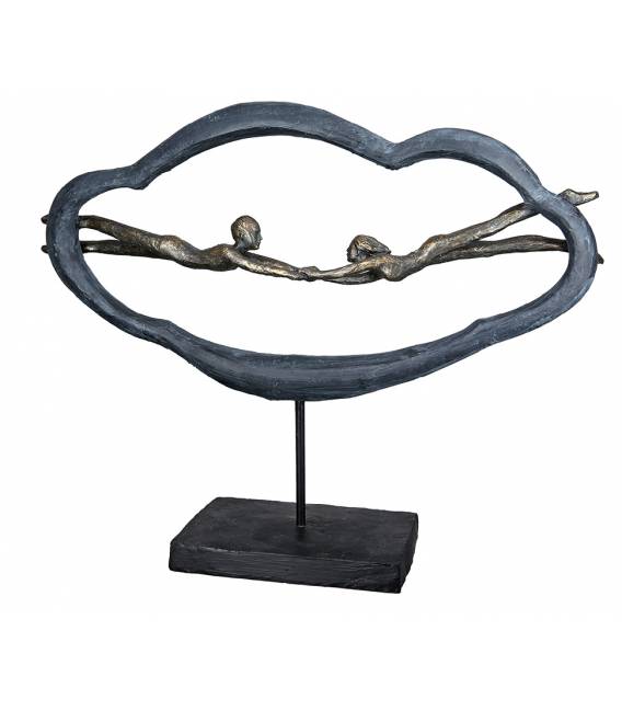 Dekoracija LOVE 41x32 pilka