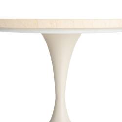 Šoninis staliukas MARBLE Ø50 baltas