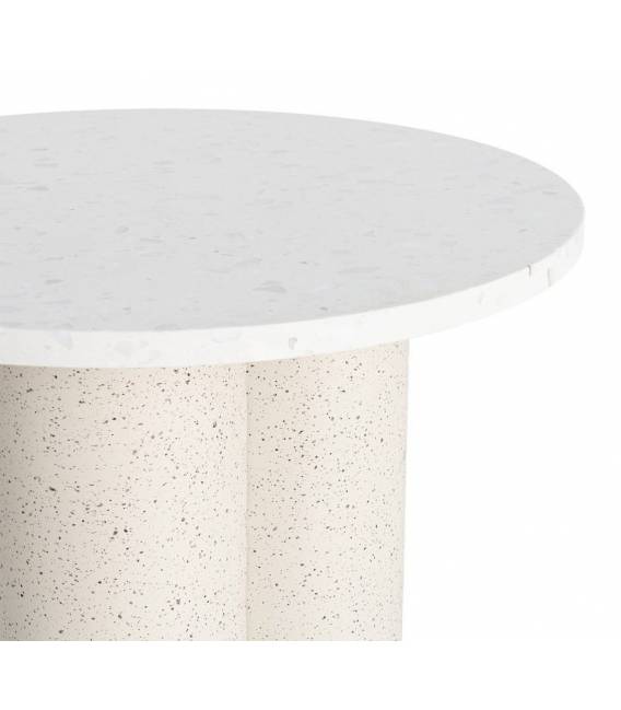 Kavos staliukas MARBLE Ø50 kreminis