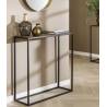 Konsolė METALLIC 75x25 bronzinė/juoda