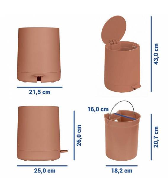 Šiukšlių dėžė FABLO 5L ruda