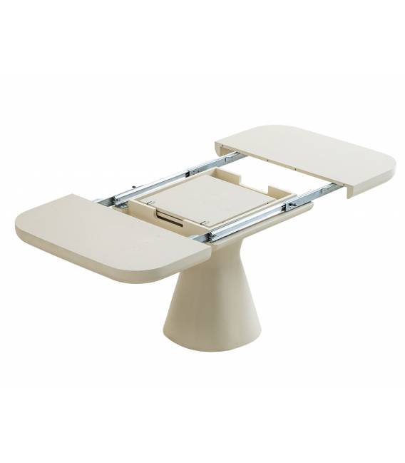 Išskleidžiamas stalas DIAMOND 95(175)x95 traverten / cream