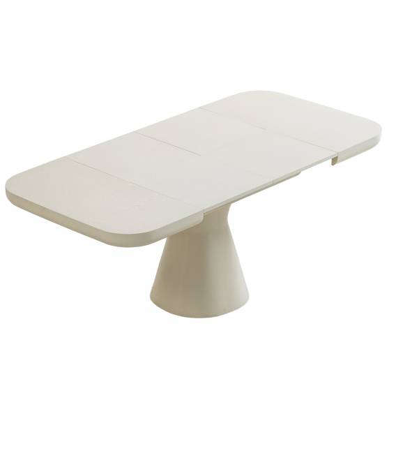 Išskleidžiamas stalas DIAMOND 95(175)x95 traverten / cream