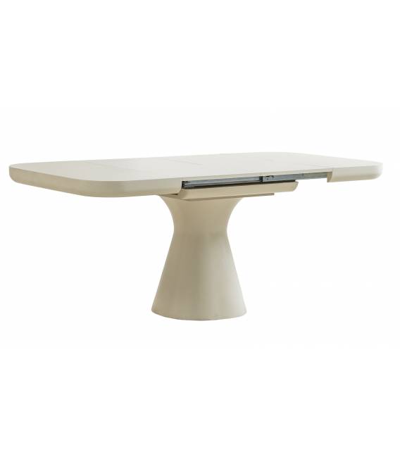 Išskleidžiamas stalas DIAMOND 95(175)x95 traverten / cream