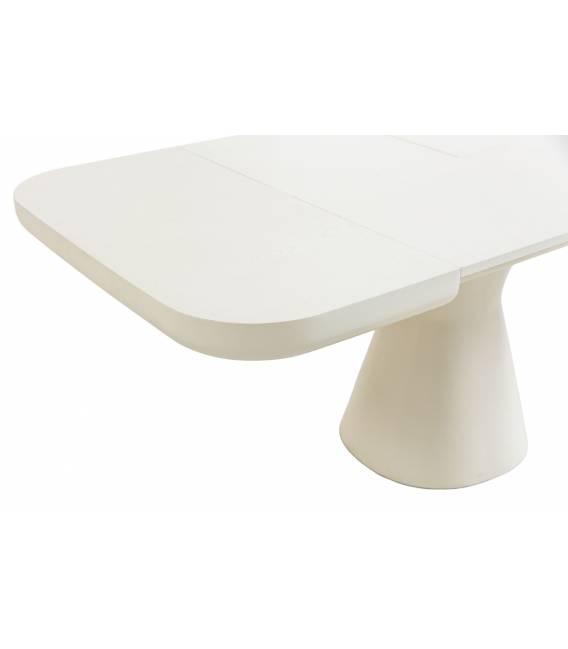 Išskleidžiamas stalas DIAMOND 95(175)x95 kreminis