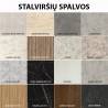 Išskleidžiamas stalas JAZZ Ø120(163) royal marble/ black