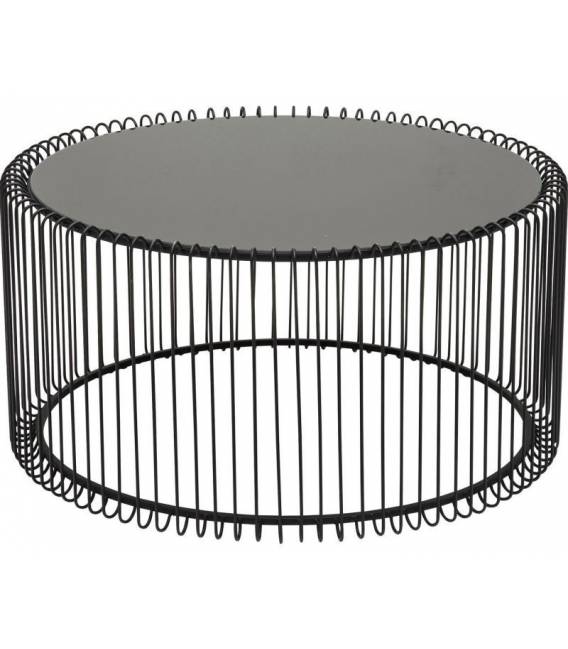 Kavos staliukai WIRE BLACK (2vnt.) juodi